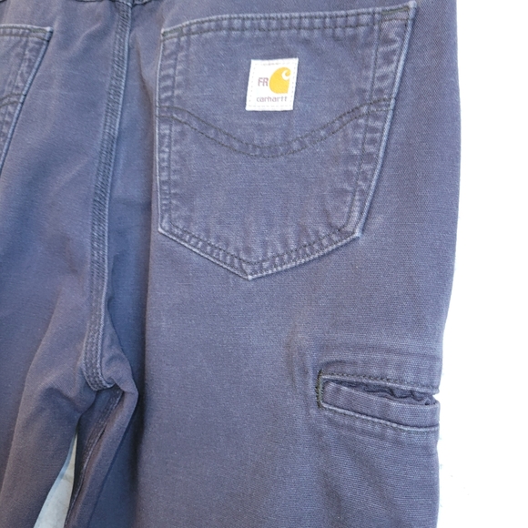 Carhartt Work Pants Blue Size 36 X 34 - Picture 4 of 10